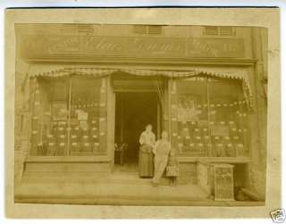 1890s Photo of Tailor Store w/ Family Bowery New York  