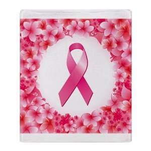  Stadium Throw Blanket Cancer Pink Ribbon Flower 