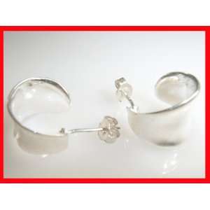   Style Hoop Earrings Pure Sterling Silver #1016 