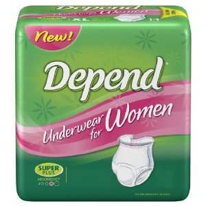  Depend Womens SUPER PLUS Disposable Underwear in Size Sm 