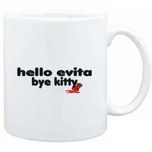  Mug White  Hello Evita bye kitty  Female Names Sports 