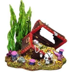    Top Quality Resin Ornament   Sunken Treas Chest Small