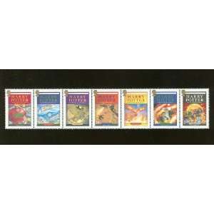  Harry Potter Set of 7 Mint UK Stamps one for each Book 