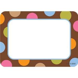  Dots On Chocolate Name Tags Toys & Games