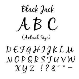  #0266 Blackjack   Complete Set Letters 3/4 tall MSRP $68 