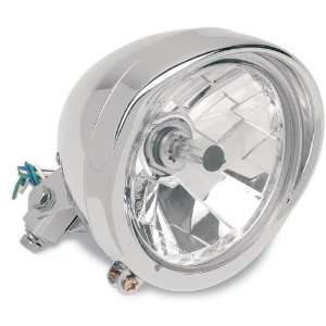   4in Headlight Assembly   Visor Bezel   Clear Lens 20 0444 Automotive