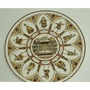   Creamware Characters Plate ~ All the Worlds a Stage 