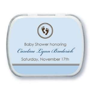  Personalized Mint Tins   Baby Feet Blue By Fine Moments 