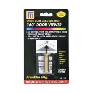  Franklin Mfg. 160deg Glass Lens Brs Door Viewer