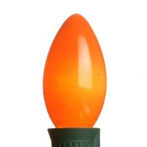  C9 Opaque Bulbs; Orange; Box of 25