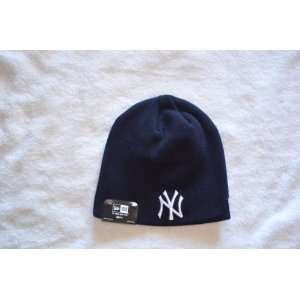  New York Yankees Blue Skull Cap   MLB Cuffless Winter Knit 