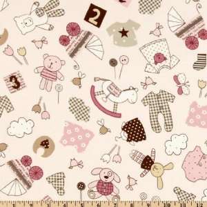44 Wide Itty Bitty Baby Girl Sweet Stuff Light Pink Fabric By The 