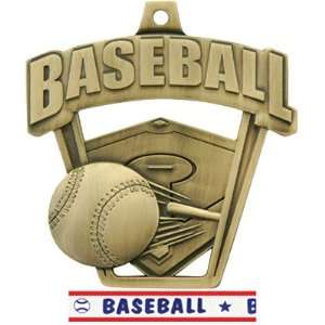   Baseball Medals GOLD/AMERICANA Custom Baseball RIBBON 2.5 Sports