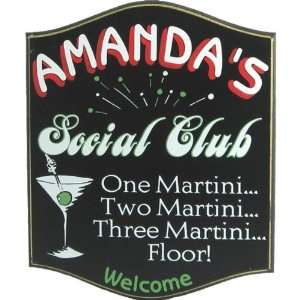  Martini Social Club Personalized Routed 12x10 Davis 