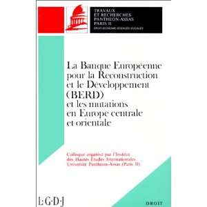  berd & les mutations en europ. (9782275003771) Centrale 