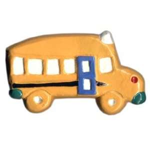 Knob   Hard Hat Yellow School Bus
