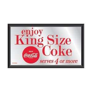  Coca Cola Vintage Mirror Enjoy King Size Coke with Circle 