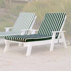  Poly Wood 2 piece Captain Outdoor Chaise Lounge Patio 