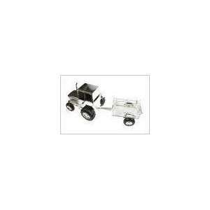  Tractor & trailer money box is silver plated Christening 