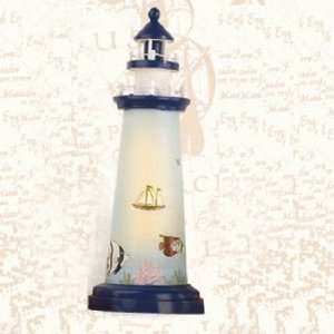  18 Inch Night Light Fish Lighthouse Decor 