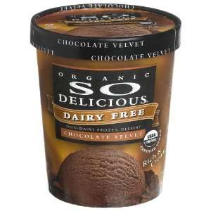So Delicious, Chocolate Velvet Ice Cream, 32 oz (Frozen 