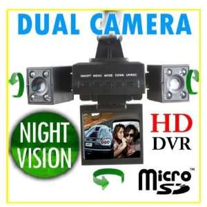  HD Dual Camera Car DVR Blackbox with LED IR Night Vision 