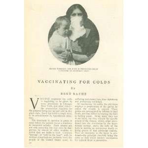  1913 Medicine Vaccinating Against Colds 