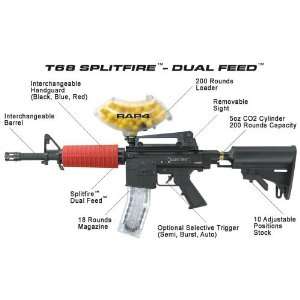  T68 Split Fire Dual Feed Less Lethal Launcher