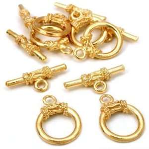    Rope Toggle Clasps Gold Plated Part 13.5mm Approx 6