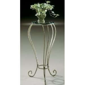  Powell Garden District Bronze and Gold Metal Accent Table 