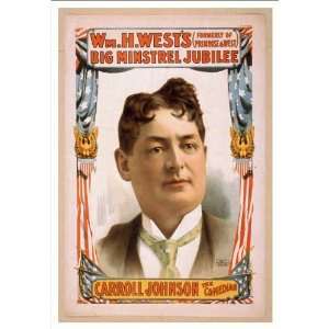  Historic Theater Poster (M), Wm H Wests Big Minstrel 