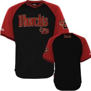  Arizona Diamondbacks Red/Black Stitches V Neck Jersey 