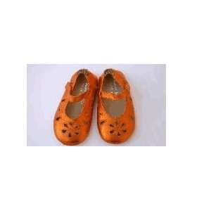  Sweet Janes Shoes In Metallic Orange   Size 0 6moths (4.5 