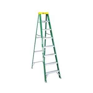  #592 Fiberglass Step Ladder, 8 Foot, ANSI Type II 
