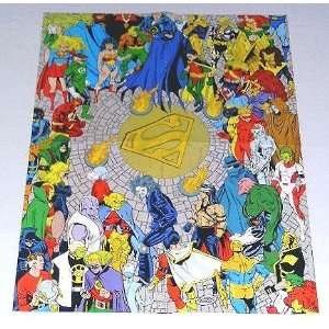 1993 JLA Death of Superman Poster Batman/Wonder Woman/Aquaman/Green 