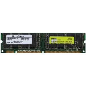  INFINEON 512MB 168p PC133 CL3 16c 32x8 2Rx8 3.3V SDRAM 