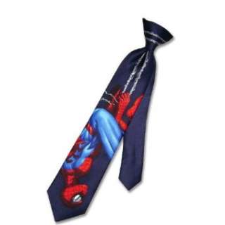    MAN Hanging Upside Down Blue Neck Tie SpiderMan NeckTie Clothing