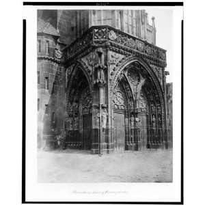    Nuremburg. Door of the Frauenkirche,Germany 1860s