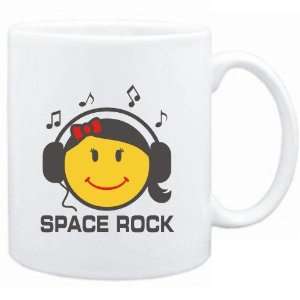  Mug White  Space Rock   female smiley  Music Sports 