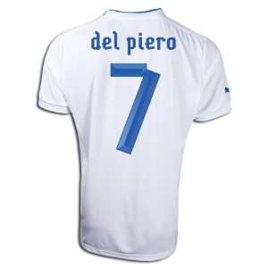 New Soccer Jersey Euro 2012 Del Piero # 7 Italy Away Soccer Jersey 