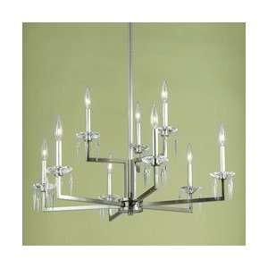  Candice Olson Delray 9 Light Chandelier Brushed Metal 
