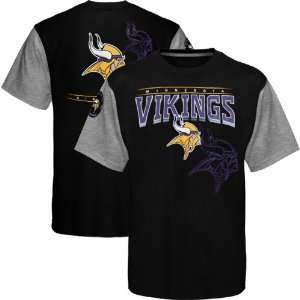  NFL Minnesota Vikings Hardknock Premium T Shirt   Black 