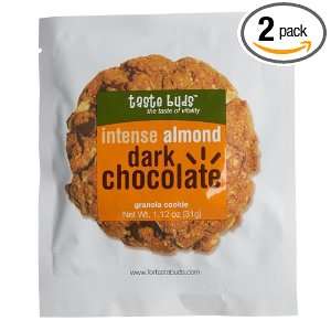 Taste Buds Almond Dark Chocolate Intense Granola Cookies, 18 Count, 28 