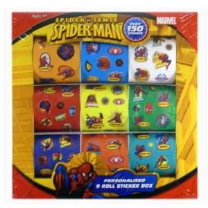  Spider Sense Spider Man Sticker Box   Spiderman 9 Roll 