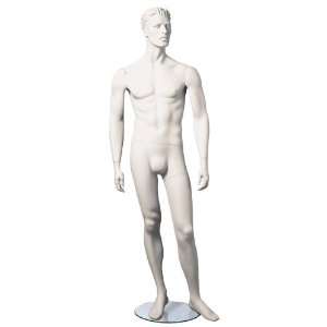 Male w/ Arms by Side and One Leg to the Side Cameo White/    Lot of 1 