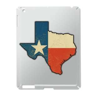 iPad 2 Case Silver of Texas Flag Texas Shaped