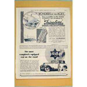  Car Cars Advert Adverts Advertising Star Motor Print