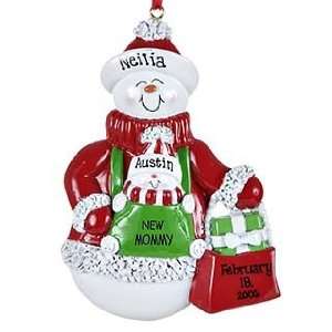 Personalized New Mommy Christmas Ornament 