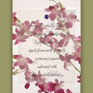 Printable DIY Invitations Kit   Premium 100% Recycled Orchid with 