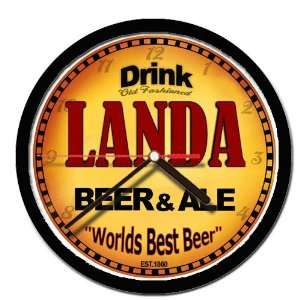  LANDA beer and ale cerveza wall clock 